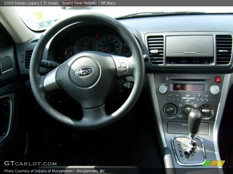 Quartz Silver Metallic / Off Black 2009 Subaru Legacy 2.5i Sedan