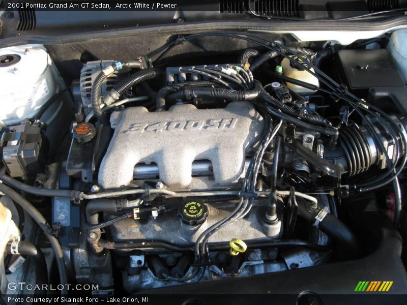 Arctic White / Pewter 2001 Pontiac Grand Am GT Sedan
