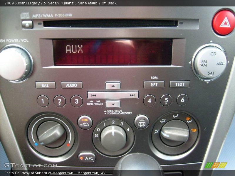 Quartz Silver Metallic / Off Black 2009 Subaru Legacy 2.5i Sedan