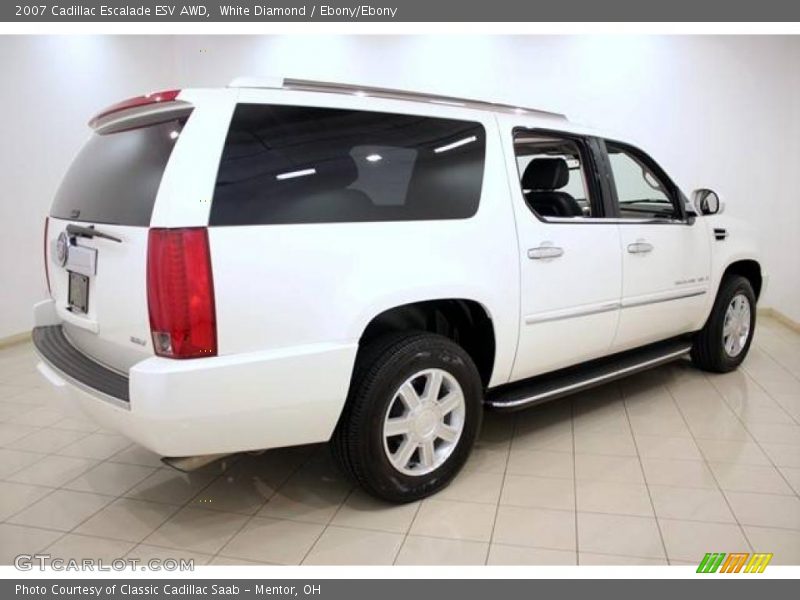 White Diamond / Ebony/Ebony 2007 Cadillac Escalade ESV AWD