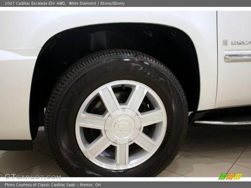 White Diamond / Ebony/Ebony 2007 Cadillac Escalade ESV AWD