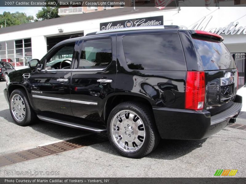 Black Raven / Cocoa/Light Cashmere 2007 Cadillac Escalade AWD