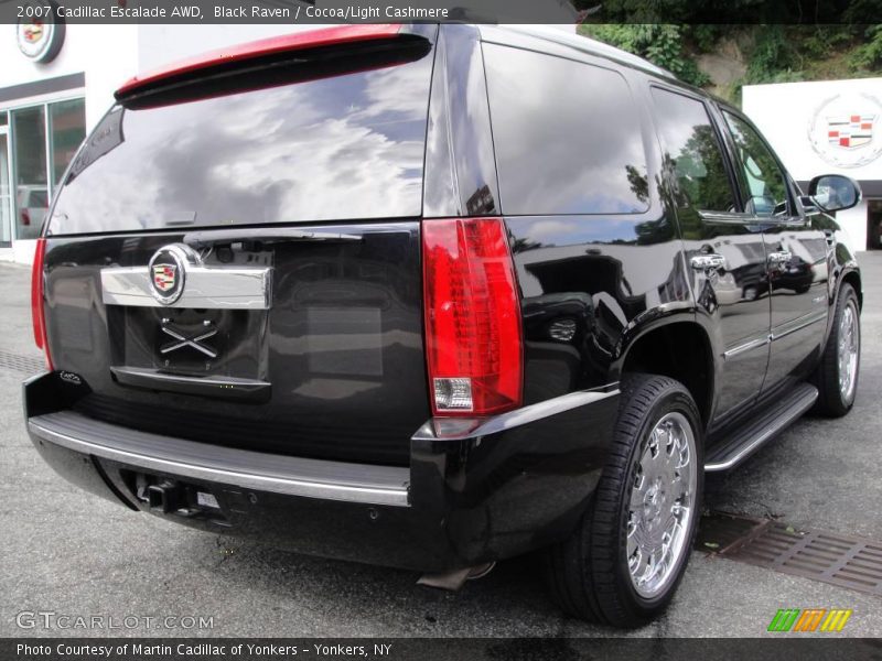Black Raven / Cocoa/Light Cashmere 2007 Cadillac Escalade AWD