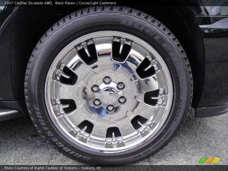 Black Raven / Cocoa/Light Cashmere 2007 Cadillac Escalade AWD