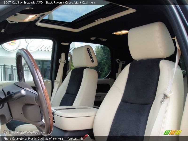 Black Raven / Cocoa/Light Cashmere 2007 Cadillac Escalade AWD