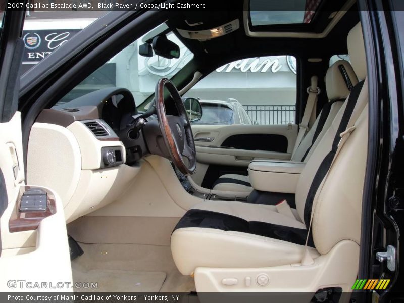 Black Raven / Cocoa/Light Cashmere 2007 Cadillac Escalade AWD