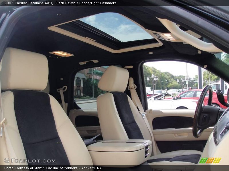 Black Raven / Cocoa/Light Cashmere 2007 Cadillac Escalade AWD