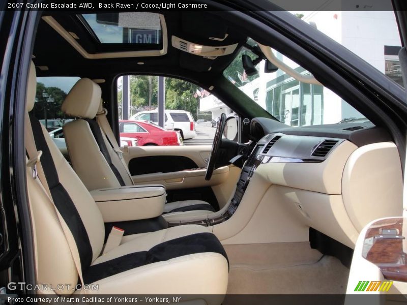 Black Raven / Cocoa/Light Cashmere 2007 Cadillac Escalade AWD