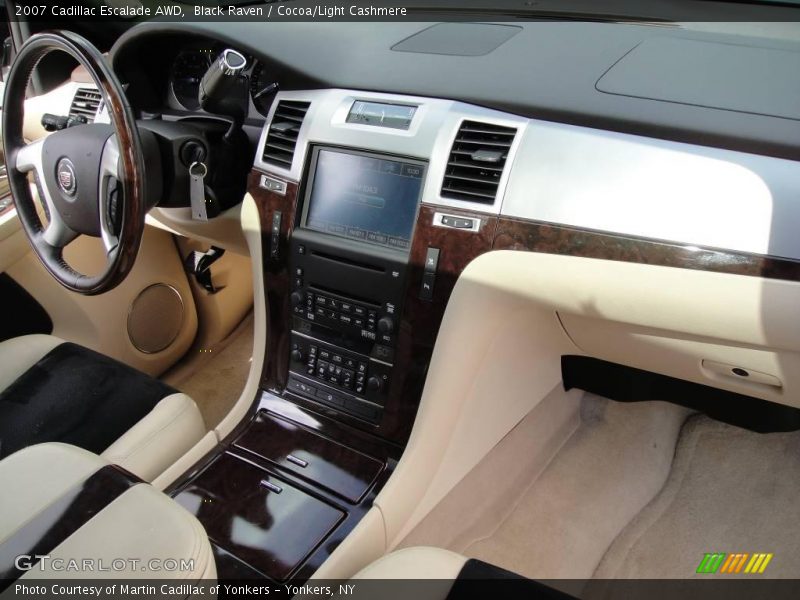 Black Raven / Cocoa/Light Cashmere 2007 Cadillac Escalade AWD