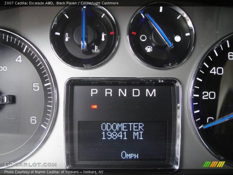 Black Raven / Cocoa/Light Cashmere 2007 Cadillac Escalade AWD