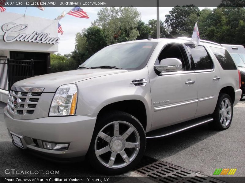 Quicksilver / Ebony/Ebony 2007 Cadillac Escalade AWD