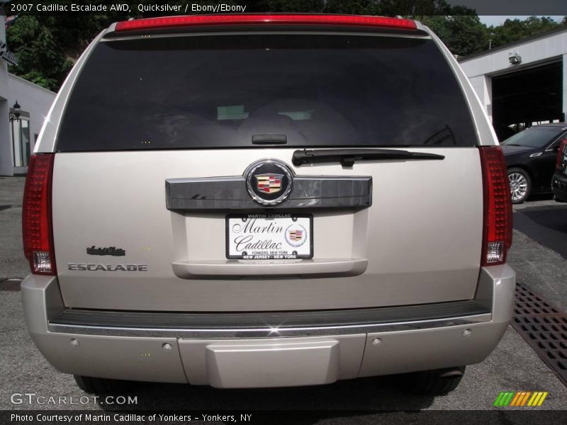 Quicksilver / Ebony/Ebony 2007 Cadillac Escalade AWD