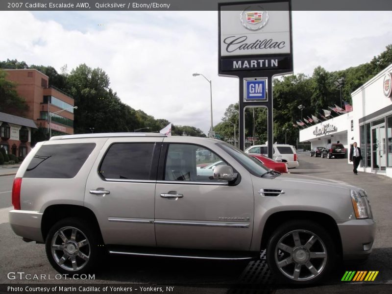Quicksilver / Ebony/Ebony 2007 Cadillac Escalade AWD