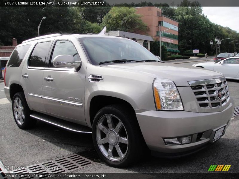 Quicksilver / Ebony/Ebony 2007 Cadillac Escalade AWD