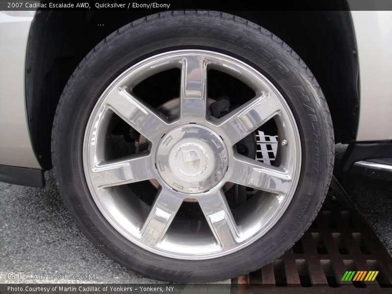 Quicksilver / Ebony/Ebony 2007 Cadillac Escalade AWD