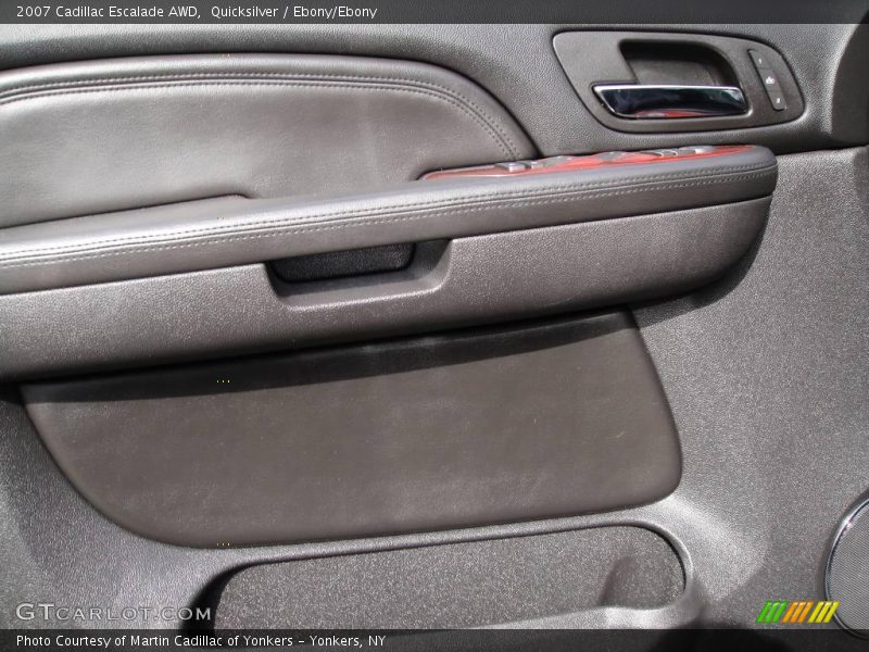 Quicksilver / Ebony/Ebony 2007 Cadillac Escalade AWD