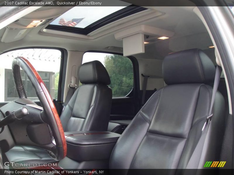 Quicksilver / Ebony/Ebony 2007 Cadillac Escalade AWD