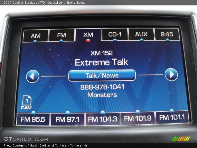Quicksilver / Ebony/Ebony 2007 Cadillac Escalade AWD