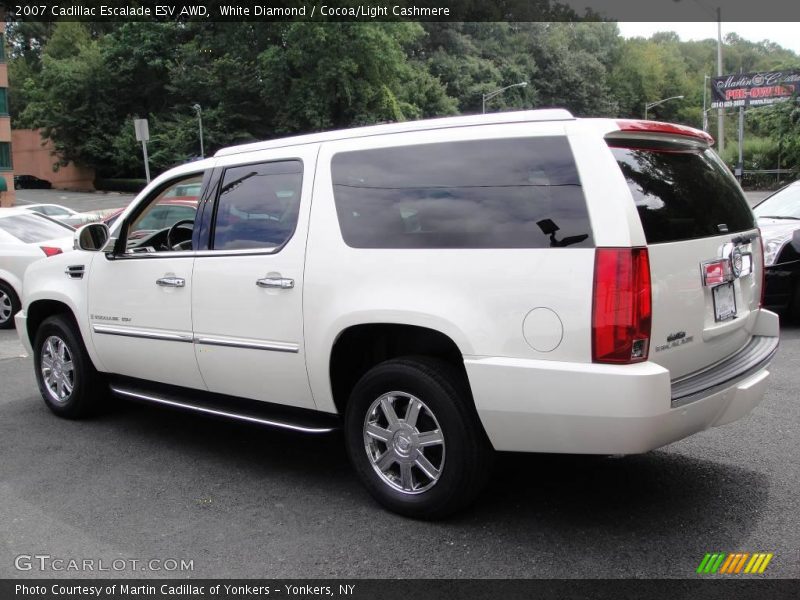 White Diamond / Cocoa/Light Cashmere 2007 Cadillac Escalade ESV AWD