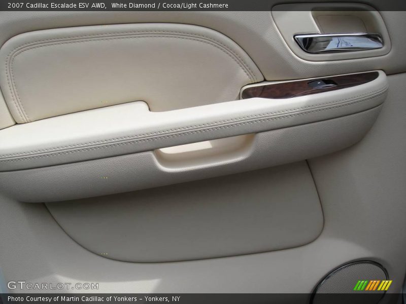 White Diamond / Cocoa/Light Cashmere 2007 Cadillac Escalade ESV AWD