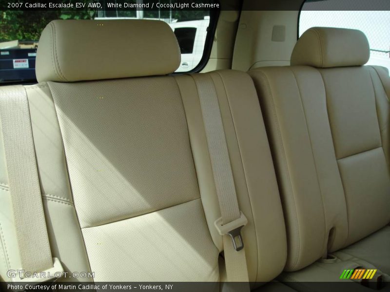 White Diamond / Cocoa/Light Cashmere 2007 Cadillac Escalade ESV AWD