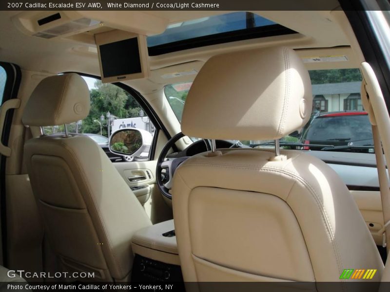 White Diamond / Cocoa/Light Cashmere 2007 Cadillac Escalade ESV AWD