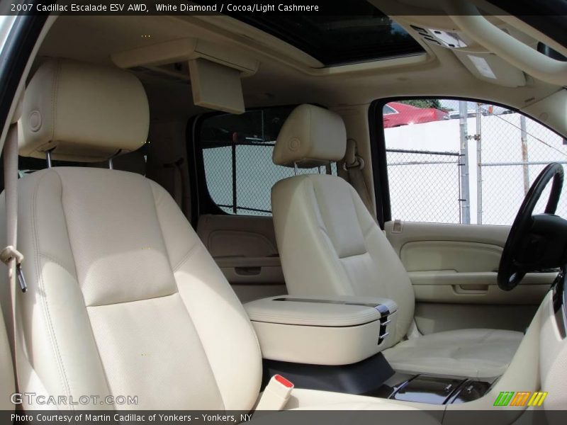 White Diamond / Cocoa/Light Cashmere 2007 Cadillac Escalade ESV AWD