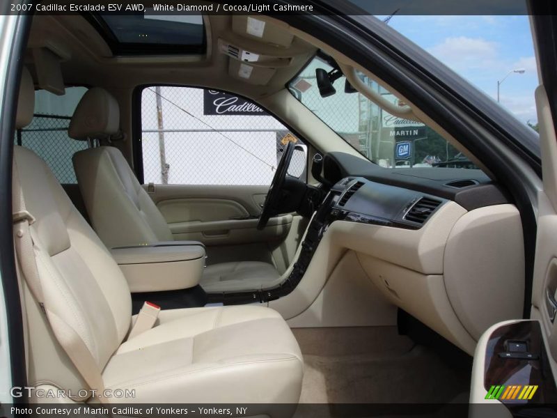 White Diamond / Cocoa/Light Cashmere 2007 Cadillac Escalade ESV AWD
