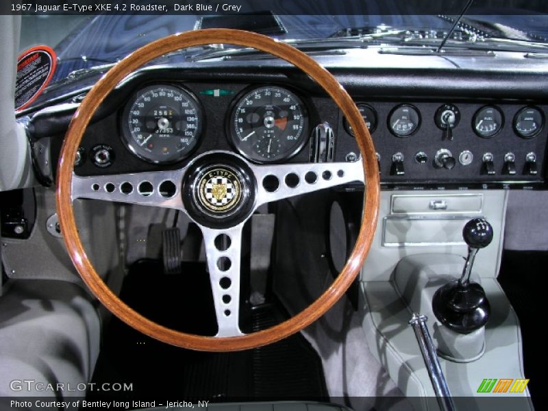 Dark Blue / Grey 1967 Jaguar E-Type XKE 4.2 Roadster