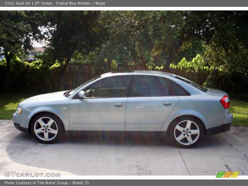 Crystal Blue Metallic / Beige 2002 Audi A4 1.8T Sedan