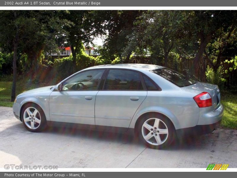 Crystal Blue Metallic / Beige 2002 Audi A4 1.8T Sedan