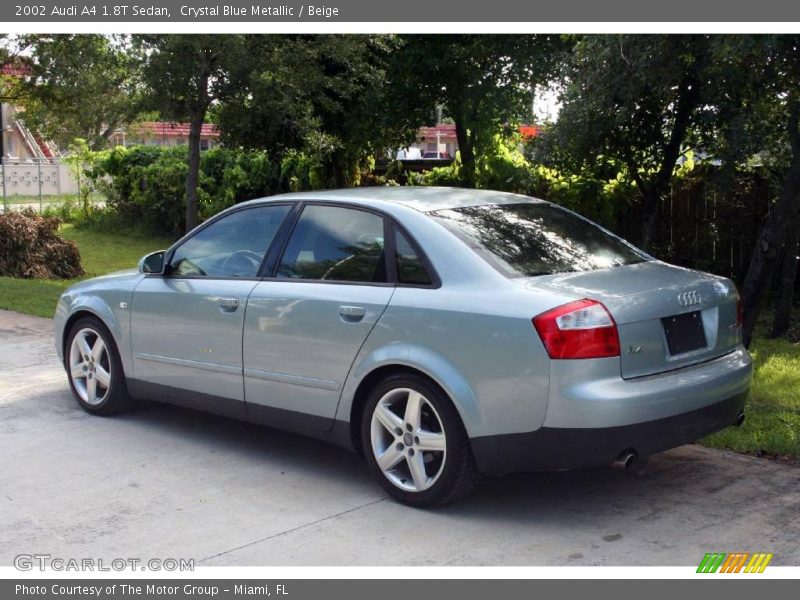 Crystal Blue Metallic / Beige 2002 Audi A4 1.8T Sedan