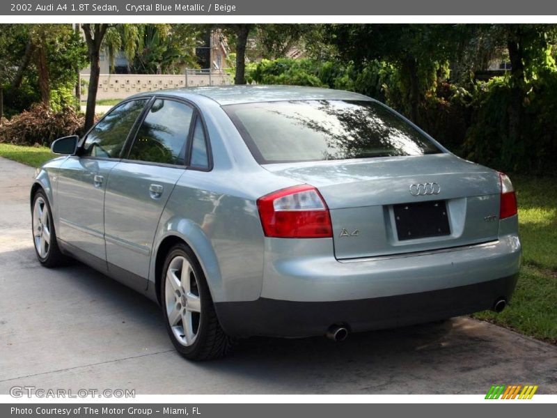 Crystal Blue Metallic / Beige 2002 Audi A4 1.8T Sedan