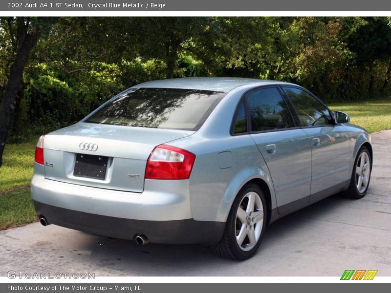 Crystal Blue Metallic / Beige 2002 Audi A4 1.8T Sedan