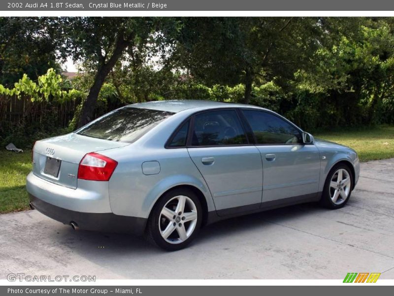 Crystal Blue Metallic / Beige 2002 Audi A4 1.8T Sedan
