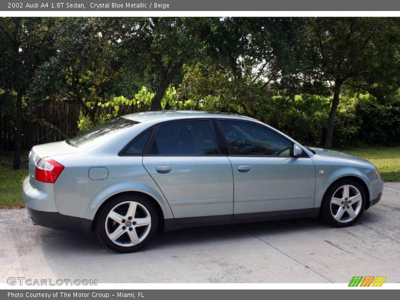 Crystal Blue Metallic / Beige 2002 Audi A4 1.8T Sedan