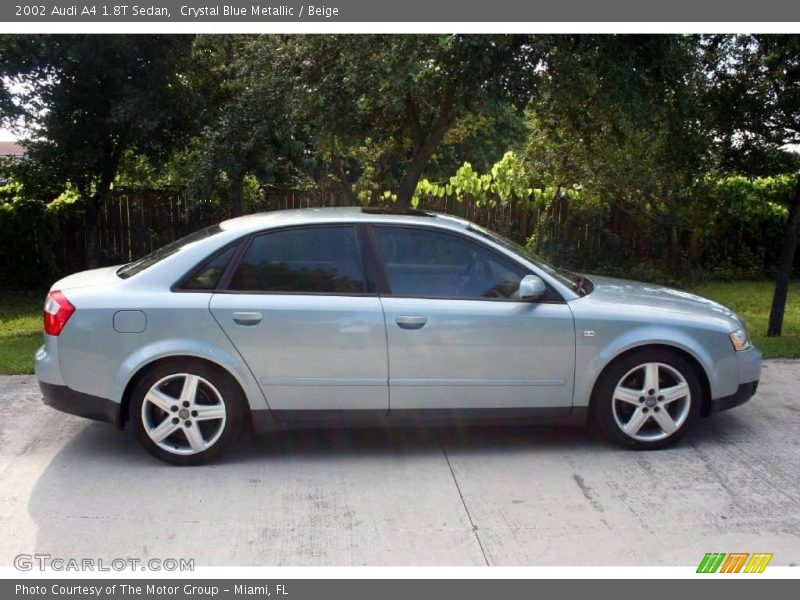 Crystal Blue Metallic / Beige 2002 Audi A4 1.8T Sedan