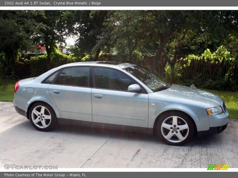 Crystal Blue Metallic / Beige 2002 Audi A4 1.8T Sedan