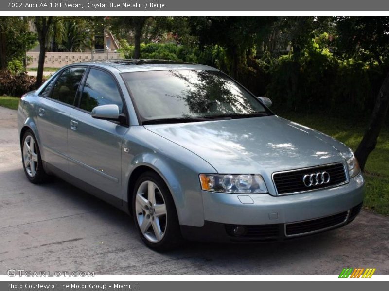 Crystal Blue Metallic / Beige 2002 Audi A4 1.8T Sedan