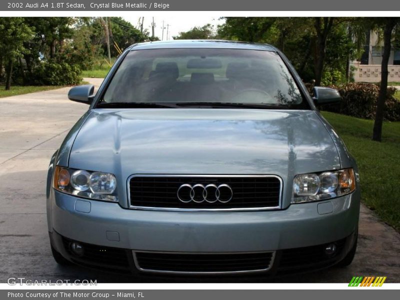 Crystal Blue Metallic / Beige 2002 Audi A4 1.8T Sedan