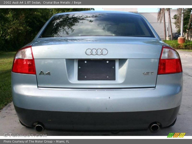 Crystal Blue Metallic / Beige 2002 Audi A4 1.8T Sedan