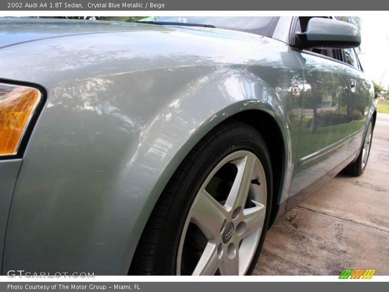 Crystal Blue Metallic / Beige 2002 Audi A4 1.8T Sedan