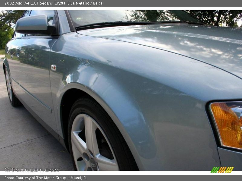 Crystal Blue Metallic / Beige 2002 Audi A4 1.8T Sedan