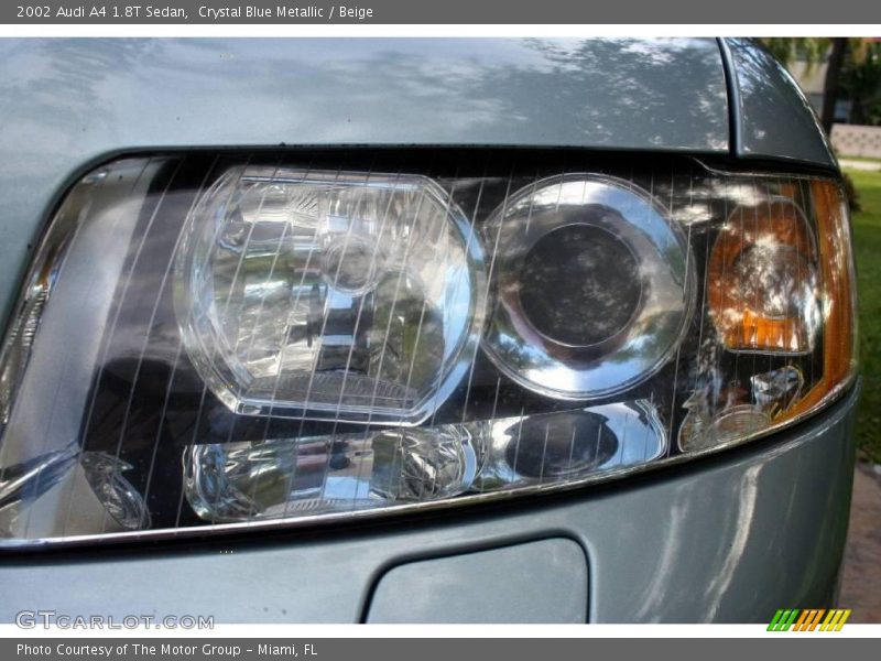 Crystal Blue Metallic / Beige 2002 Audi A4 1.8T Sedan