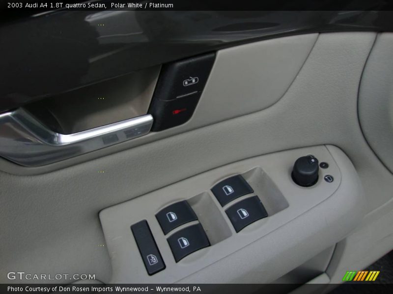 Polar White / Platinum 2003 Audi A4 1.8T quattro Sedan