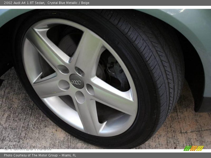Crystal Blue Metallic / Beige 2002 Audi A4 1.8T Sedan
