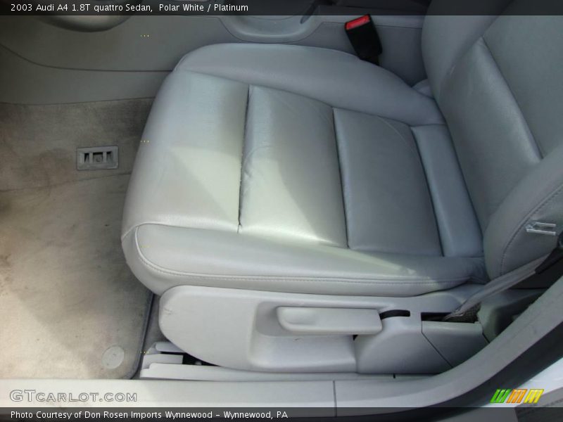 Polar White / Platinum 2003 Audi A4 1.8T quattro Sedan