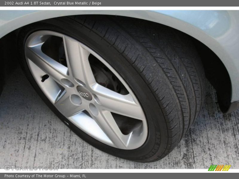 Crystal Blue Metallic / Beige 2002 Audi A4 1.8T Sedan
