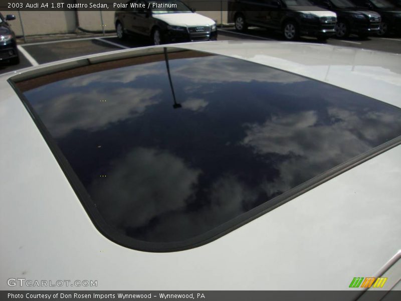 Polar White / Platinum 2003 Audi A4 1.8T quattro Sedan