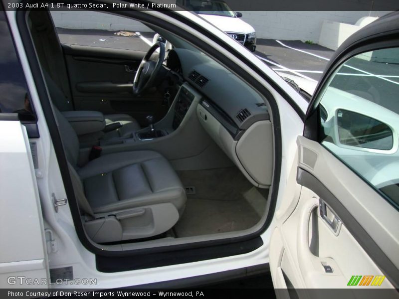 Polar White / Platinum 2003 Audi A4 1.8T quattro Sedan